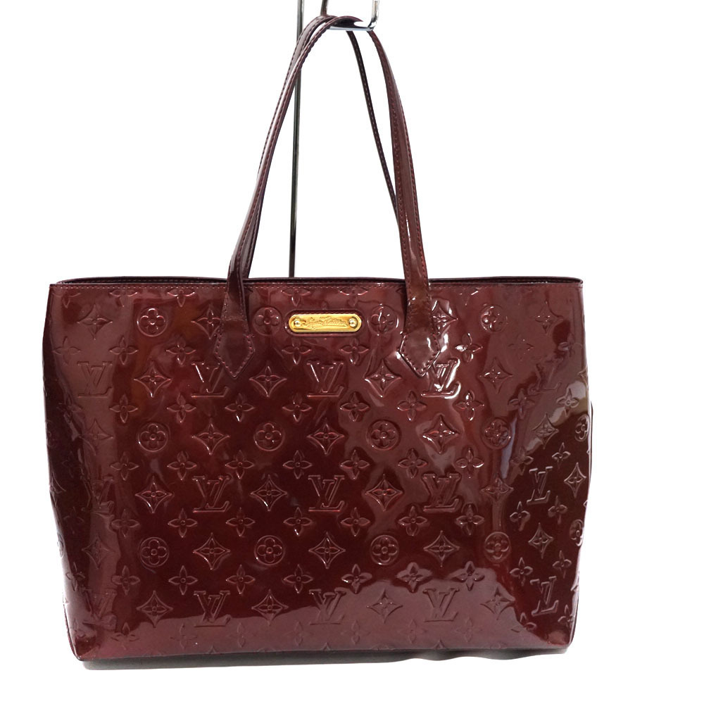 LOUIS VUITTON Wilshire Monogram Vernis Rouge Fauviste Purple Handbag